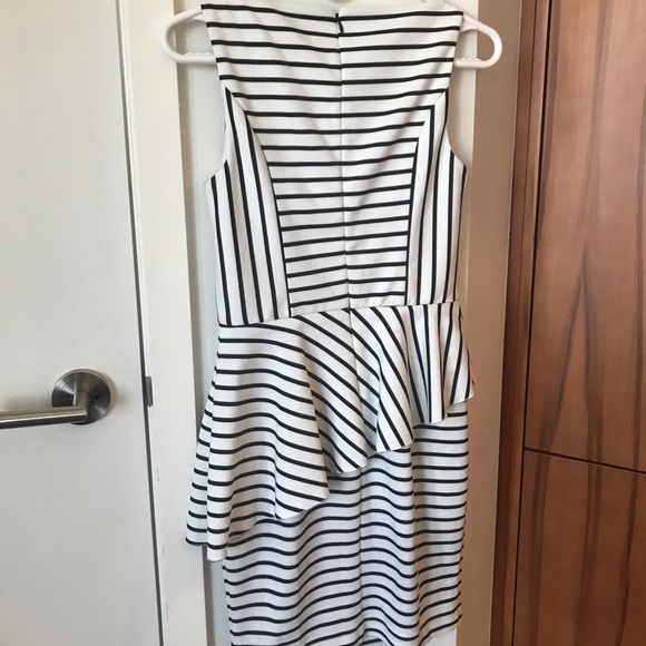 Size small black and white striped cocktail dress by Bebe - Picture 5 of 5